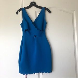Blue cocktail dress